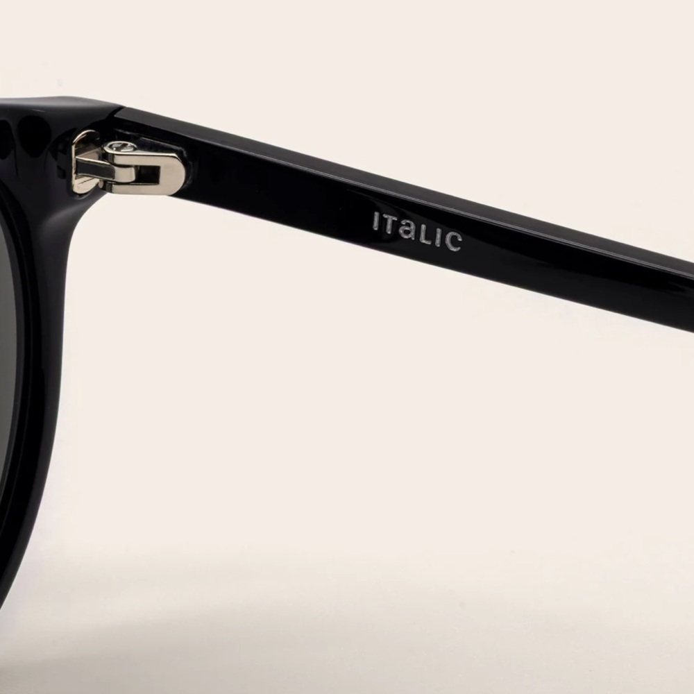NEW Italic Sasha Oversized Black Acetate Sunglasses - Picture 6 of 6